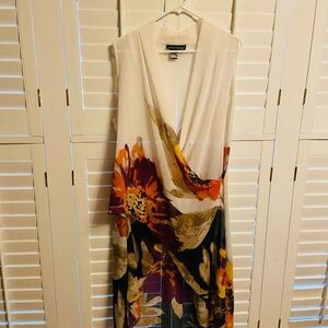 Ashley Stewart Floral Sleeveless and Sheer Size 14/16 NWOT